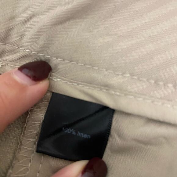 The Limited Women's 100% Linen Tan Straight Leg Trouser Pants Size 4 Midrise - Picture 6 of 13